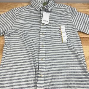 Goodfellow & Co Men's Striped Short Sleeve Button-Down Shirt - Size Small - NWT